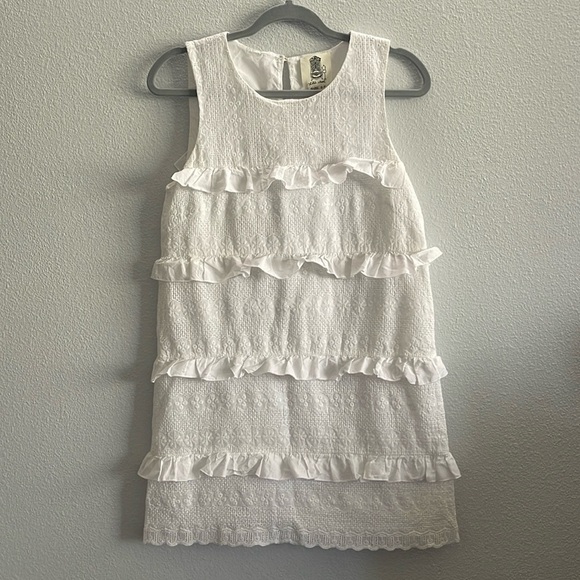 Anthropologie Lili’s Closet Ruffle-Tiered Eyelet Dress - Picture 1 of 9